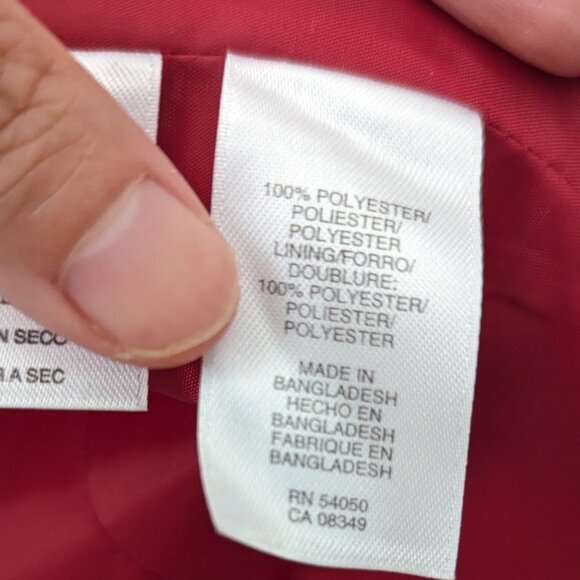 Vintage Evan Picone Red Holiday Career Blazer Suit Jacket Coat Size 6 Medium - Picture 4 of 4
